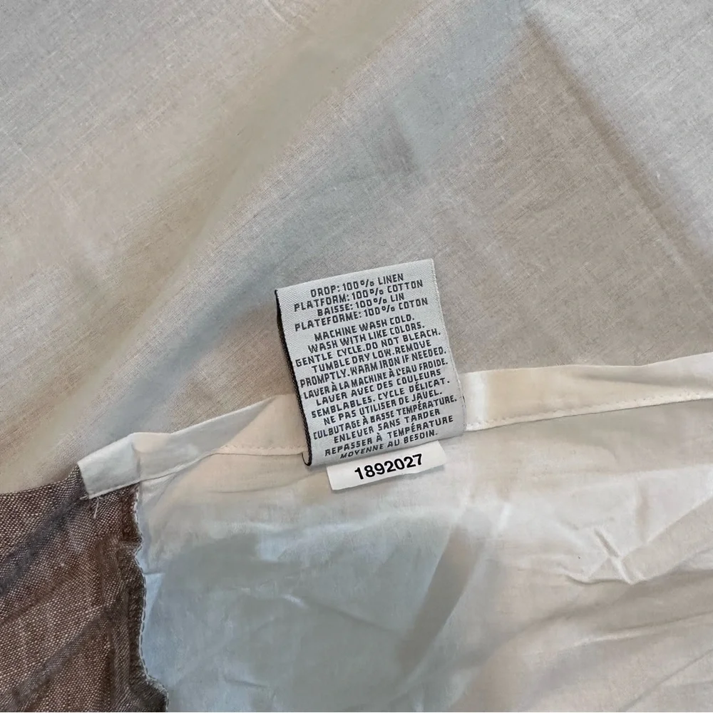 Restoration Hardware Linen Bedskirt California King 15”
